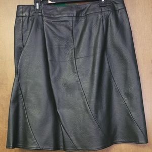 Cato black leather-like skirt, Size 16